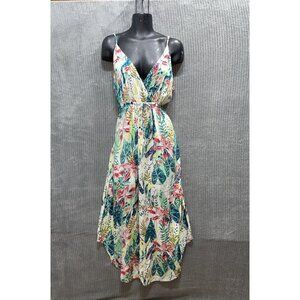GOA BEACHWEAR By JAPNA Women  MAxi Dress  XL  Resort Boho Floral Tie Waist